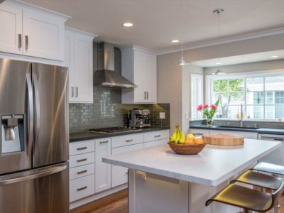 a kitchen remodeled with the latest electrical upgrades