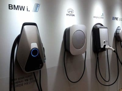 a selection of EV chargers for home installation