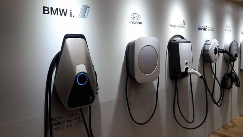 a selection of EV chargers for home installation