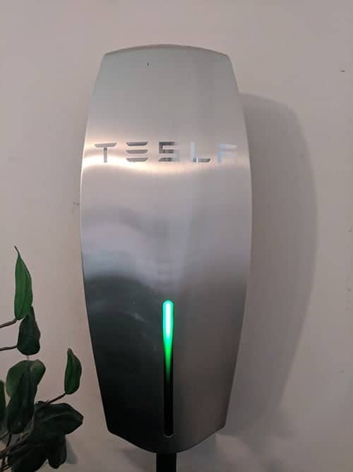 a Tesla home EV charger