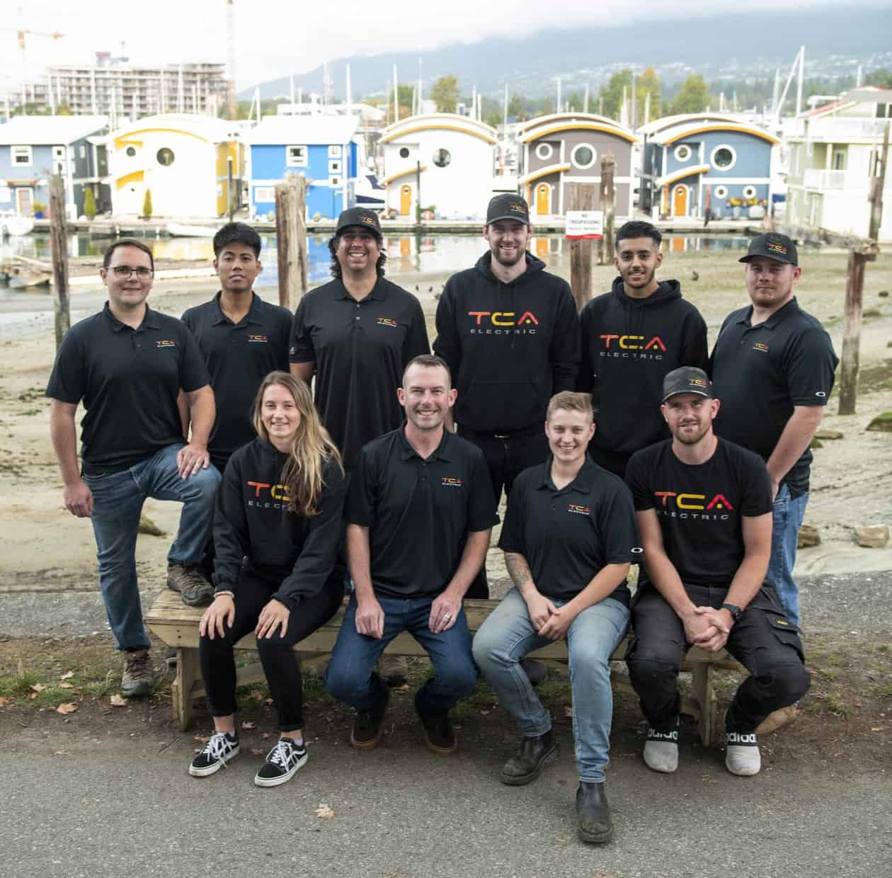 Group picture of TCA Electric Staff in Vancouver