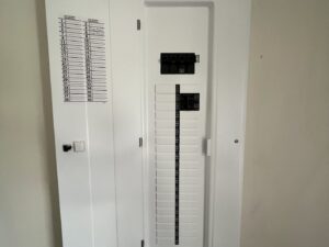 New electrical panel installed after an electrical panel replacement cost estimate in Vancouver
