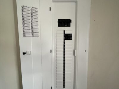 New electrical panel installed after an electrical panel replacement cost estimate in Vancouver