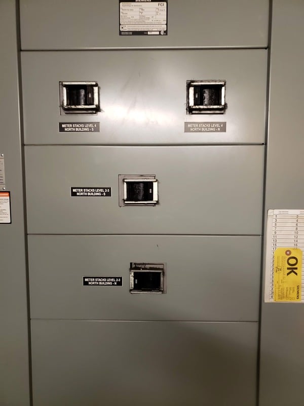 Dedicated EV meter installed for tracking electric vehicle charging usage