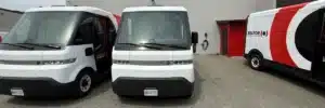 Fleet of electric commercial vans utilizing smart EV charging solutions after hours by TCA Electric